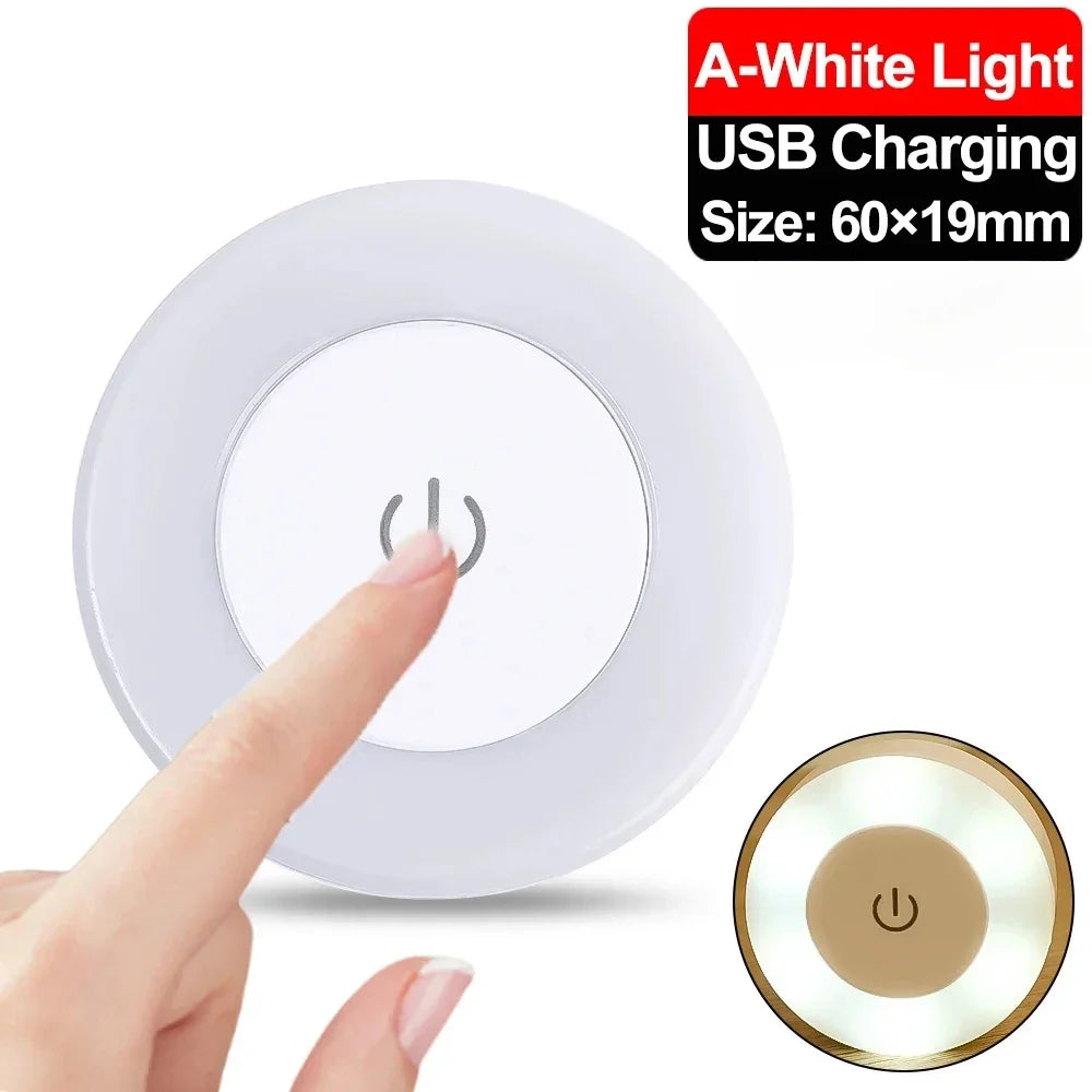 Portable LED Night Light | USB Rechargeable Touch Lamp for Bedroom alternate view