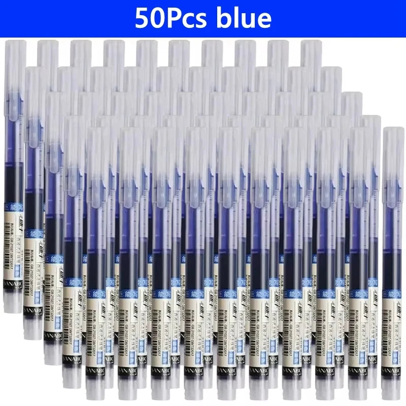Needle Gel Pens Straight Liquid Ballpoint Pen Kawaii Stationery School Office detail view