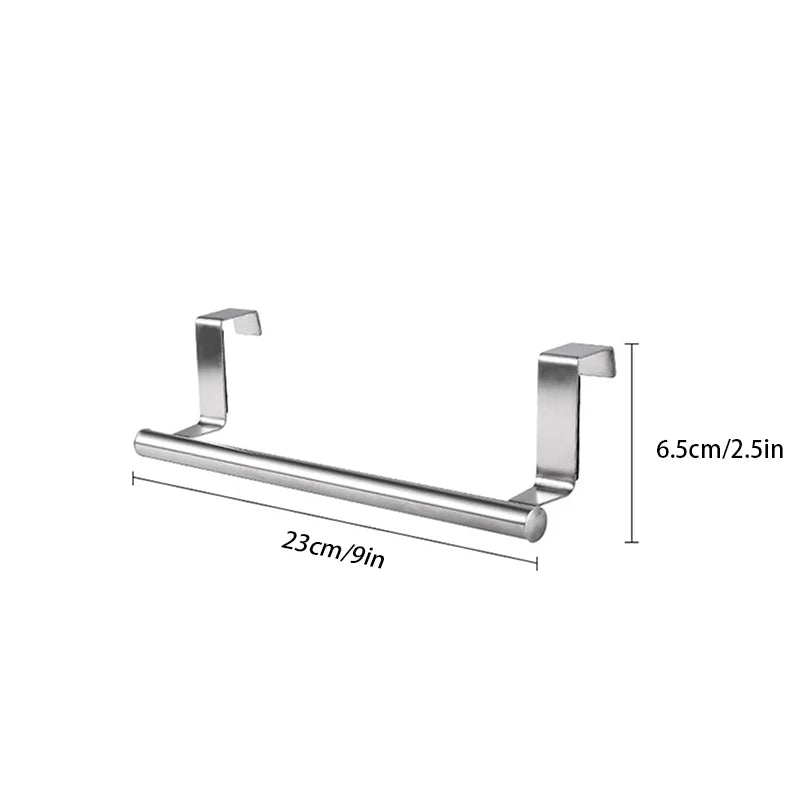 Stainless Steel Towel Rack | Kitchen and Bathroom Under Sink Organizer alternate view