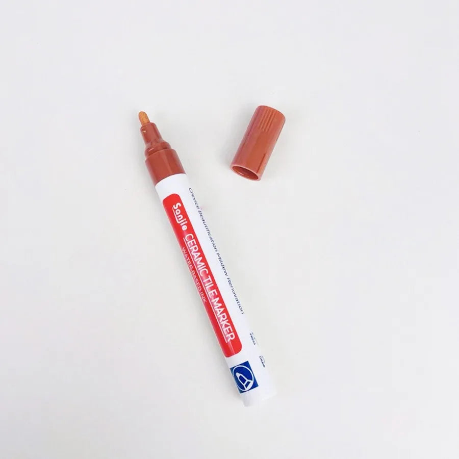 Waterproof Tile Marker Grout Pen Wall Seam for Floor Bathroom Kitchen Toilet Wall Seam close-up view