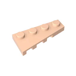 Gobricks GDS-549 Wedge Plate 4 x 2 Right | Building Block for Compatible DIY Sets additional angle