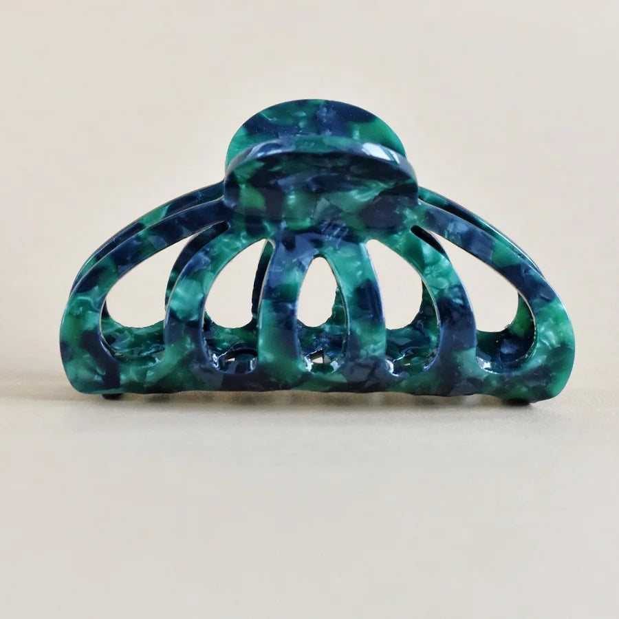 1PC Women's Acetate Hollow Claw Premium Hair Accessories Back Head Bun Shark Clip Non-Slip Hair Clip Holiday Gift Casual