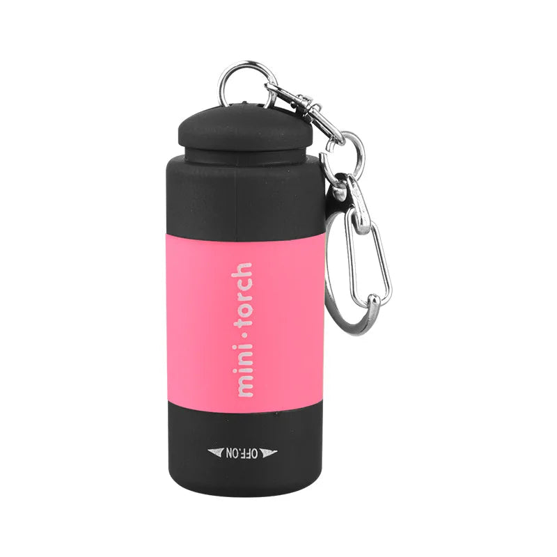 Flashlight Waterproof Outdoor Hiking Camping Mini FlashlightUSB Rechargeable LED Stron close-up view