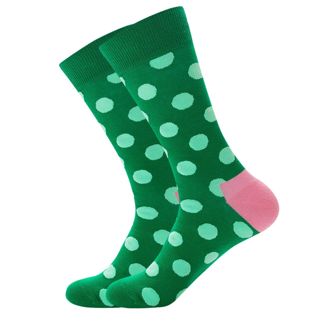 New Happy Mens Socks Women Novelty Cartoon Sock Combed Cotton Funny Men's Big Size Crew detail view