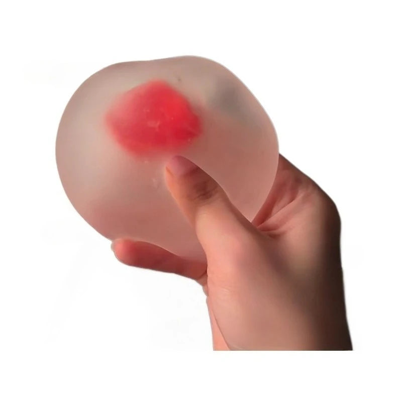 Strawberry Mochi Squeeze Toy | Stress Relief Slow Rebound Fidget Toy additional angle