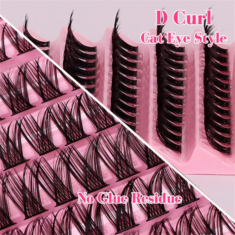 Eyelashes Extension Cluster Lashes Individual Full Volume Lashes Natural Look 8-16MM alternate view