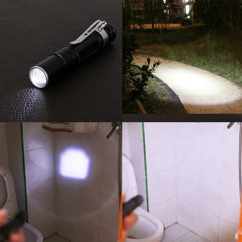 Pocketman Mini Flashlight | Super Bright Aluminum Alloy Emergency Torch additional angle