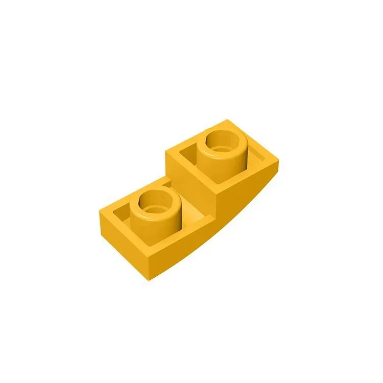 Gobricks GDS-795 Slope, Curved 2 x 1 Inverted | Compatible Building Block for DIY Projec detail view