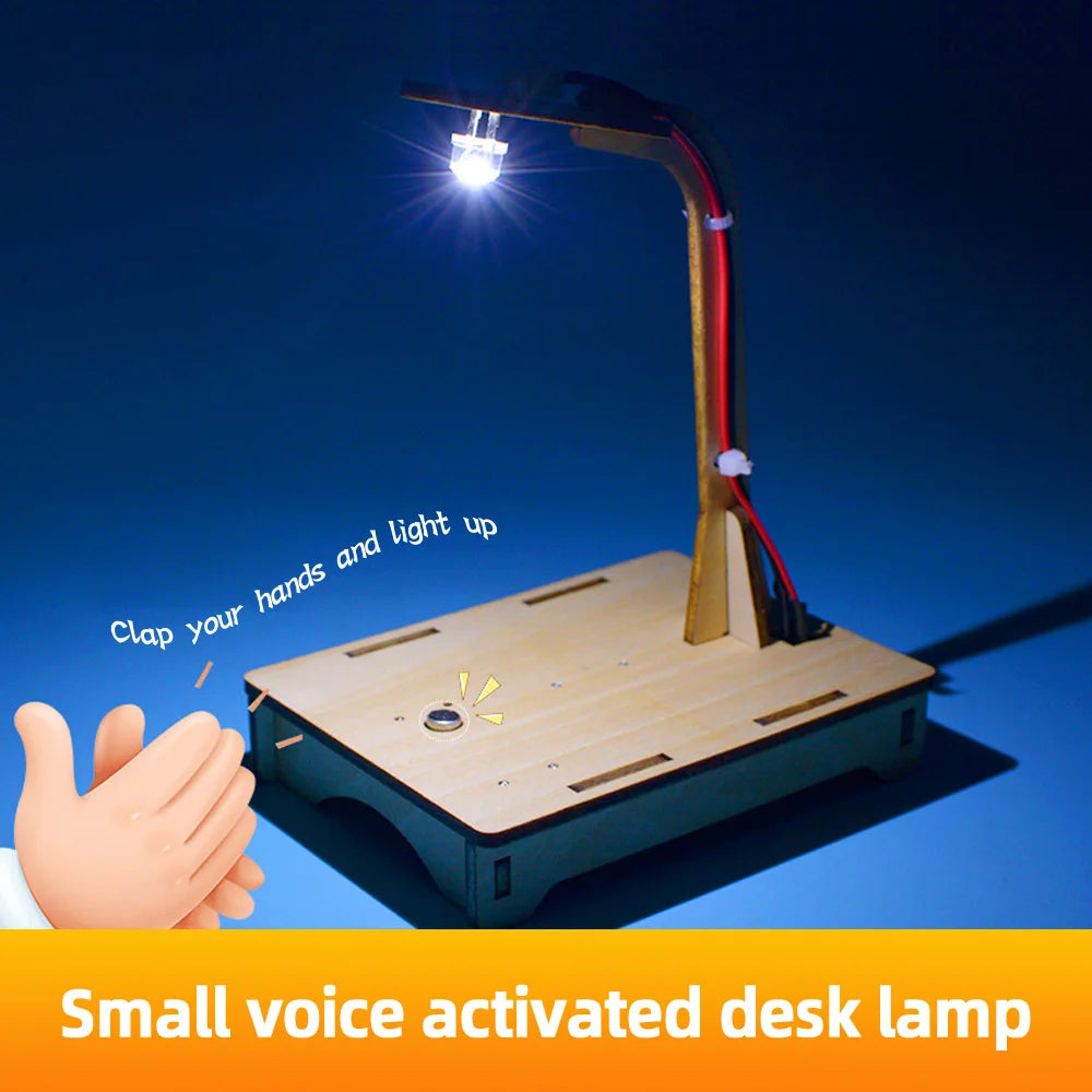 DIY Voice Sensor Lamp Science Kit | STEM Educational Toy lifestyle view