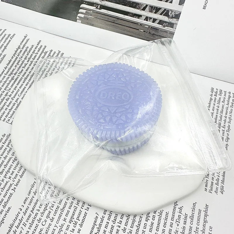 Squishy Handmade Silicone Cookies Fidget Toy | Slow Rebound Stress Relief Pinch Toy for detail view