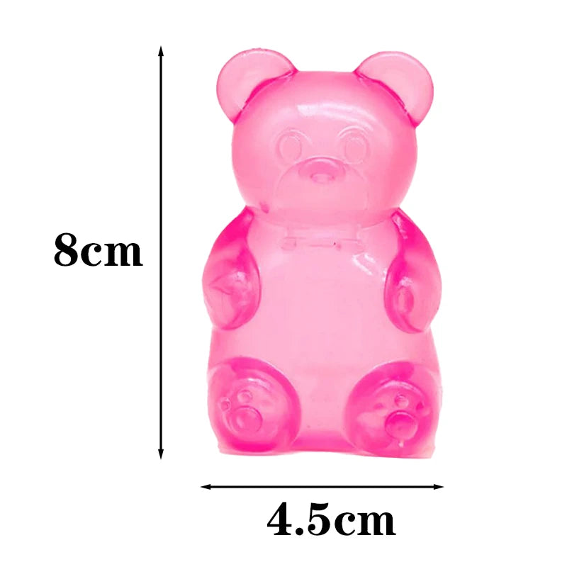Cute Bear Squishy Toy | Soft TPR Stress Relief Fidget Cube additional angle