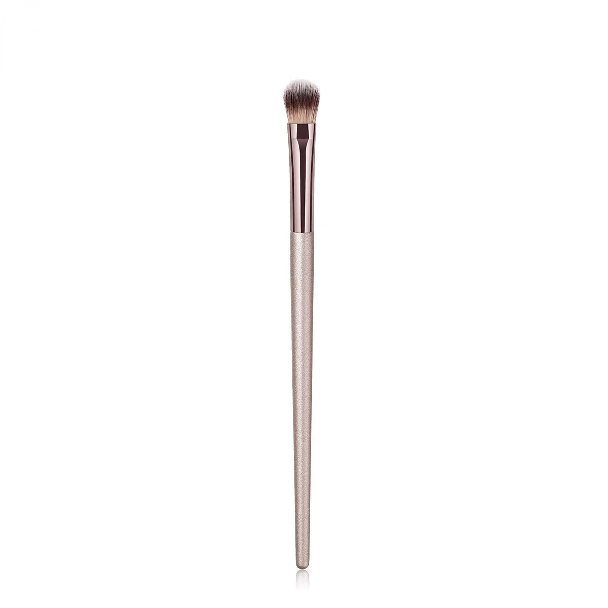 Champagne Makeup Brush Set | Foundation & Powder Flat Head Cosmetic Brush lifestyle view