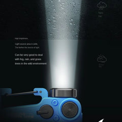 SMILING SHARK Flashlight Magnetic Clothe Clip Running Light | Outdoor Strong LED Campi close-up view