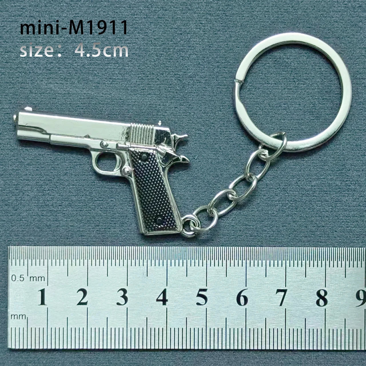 Mini Keychain Pendant Peace Elite 98k Alloy Gun Model PUBG Battlefield Boy Toy Handso alternate view