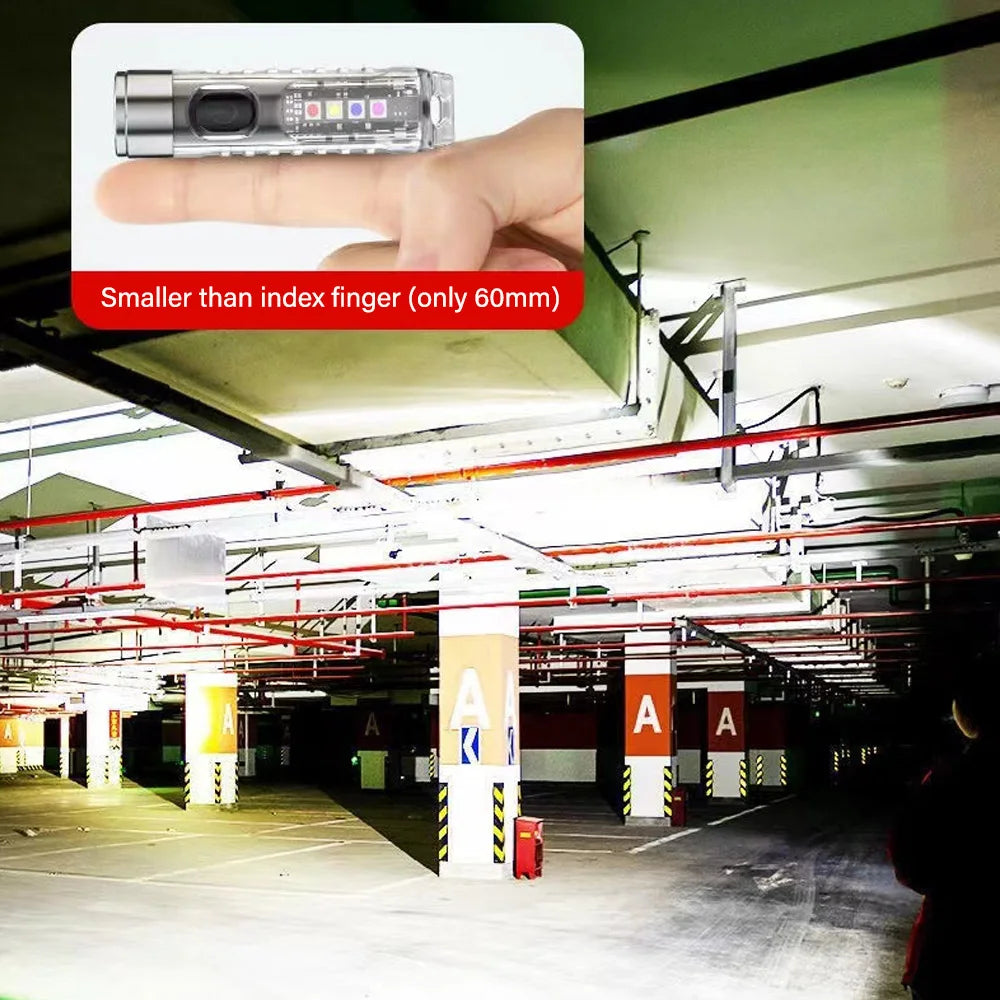 Mini EDC LED Flashlight | Portable Keychain Light with Magnetic Base and UV Lamp lifestyle view