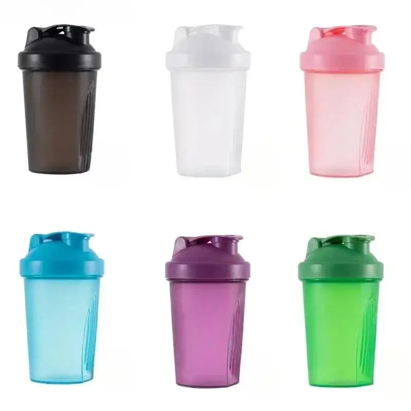 New 400ML Blender Shaker Bottle with Stainless Ball BPA Free Plastic Protein Shakes Leakproof for Po