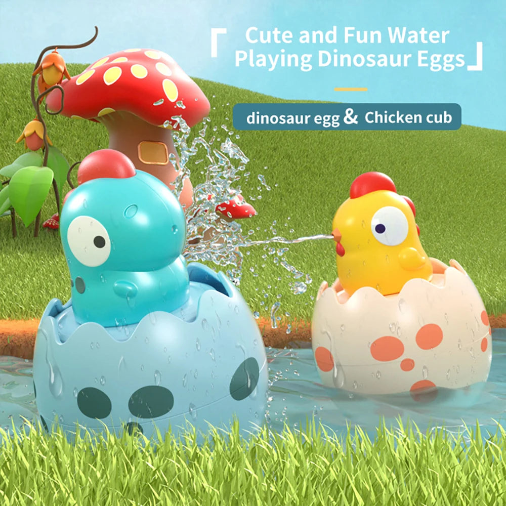 Baby bath Toys Small Yellow Duck Rain Spray Eggs Baby Children Bathroom Water Play Sh alternate view