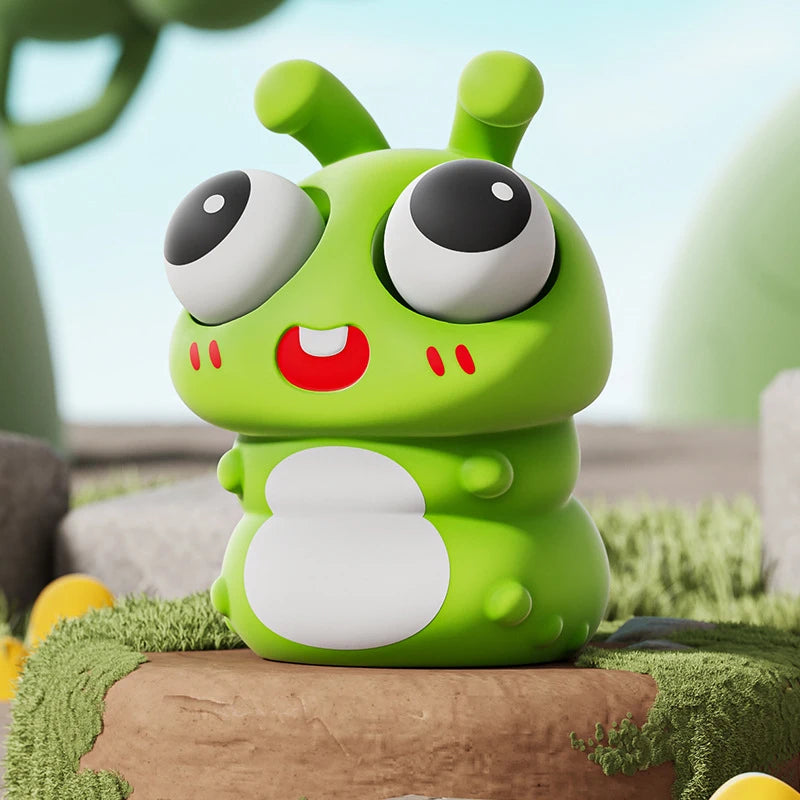 Cartoon Animal Squishy Toy | Pop Eye Stress Relief Fidget close-up view