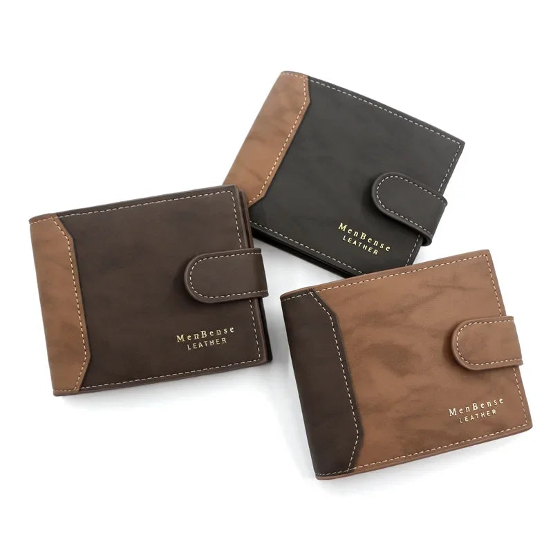 Compact RFID Wallet for Men | Slim PU Leather Card Holder additional angle