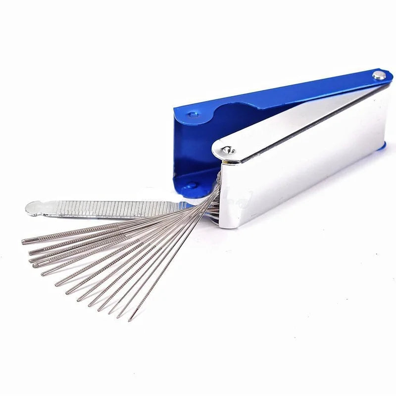 Metal 13 Sizes Long Shaft Files Electric Guitar Bass Ukulele Saddle with Nut Polish Tool detail view