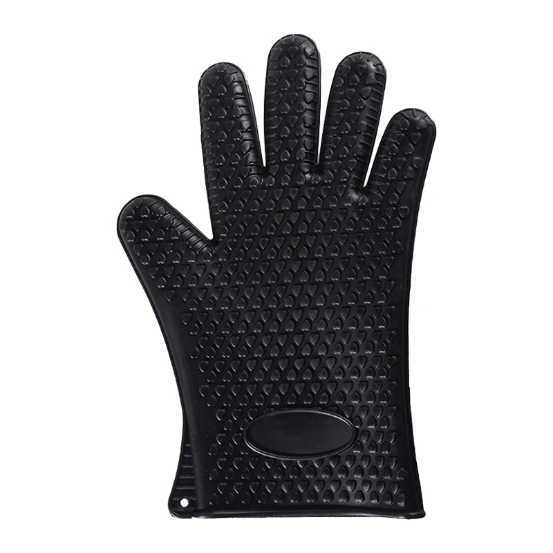 Silicone Oven Mitt | Heat Resistant Gloves with Full Finger and Wrist Protection alternate view