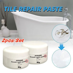 White Porcelain Repair Kit | Ceramic Repair Paste for Tubs, Tiles, Toilets, and Sinks