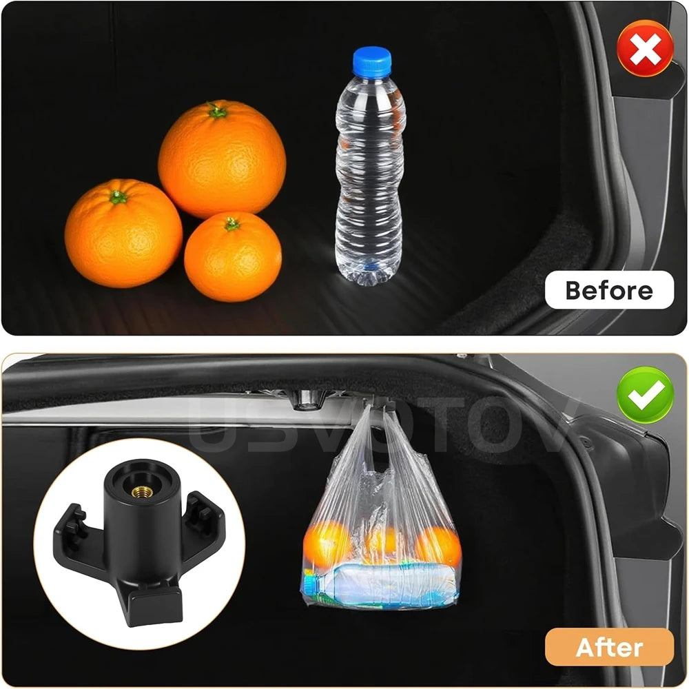 for Tesla Model 3 Trunk Grocery Bag Hook Car Pendant Accessories Luggage Compartment Glove Hanger Holder Trunk Organizer Hook
