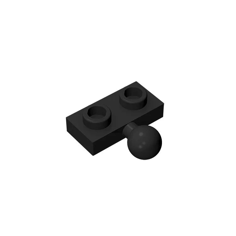 Plate, Modified 1 x 2 with Tow Ball on Side | Gobricks Building Block lifestyle view