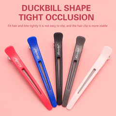 6Pcs Alligator Hair Clip Plastic Nonslip Hairpin Black Pink Durable Hair Clamp Hairdressing Styling Accessories for Woman Man