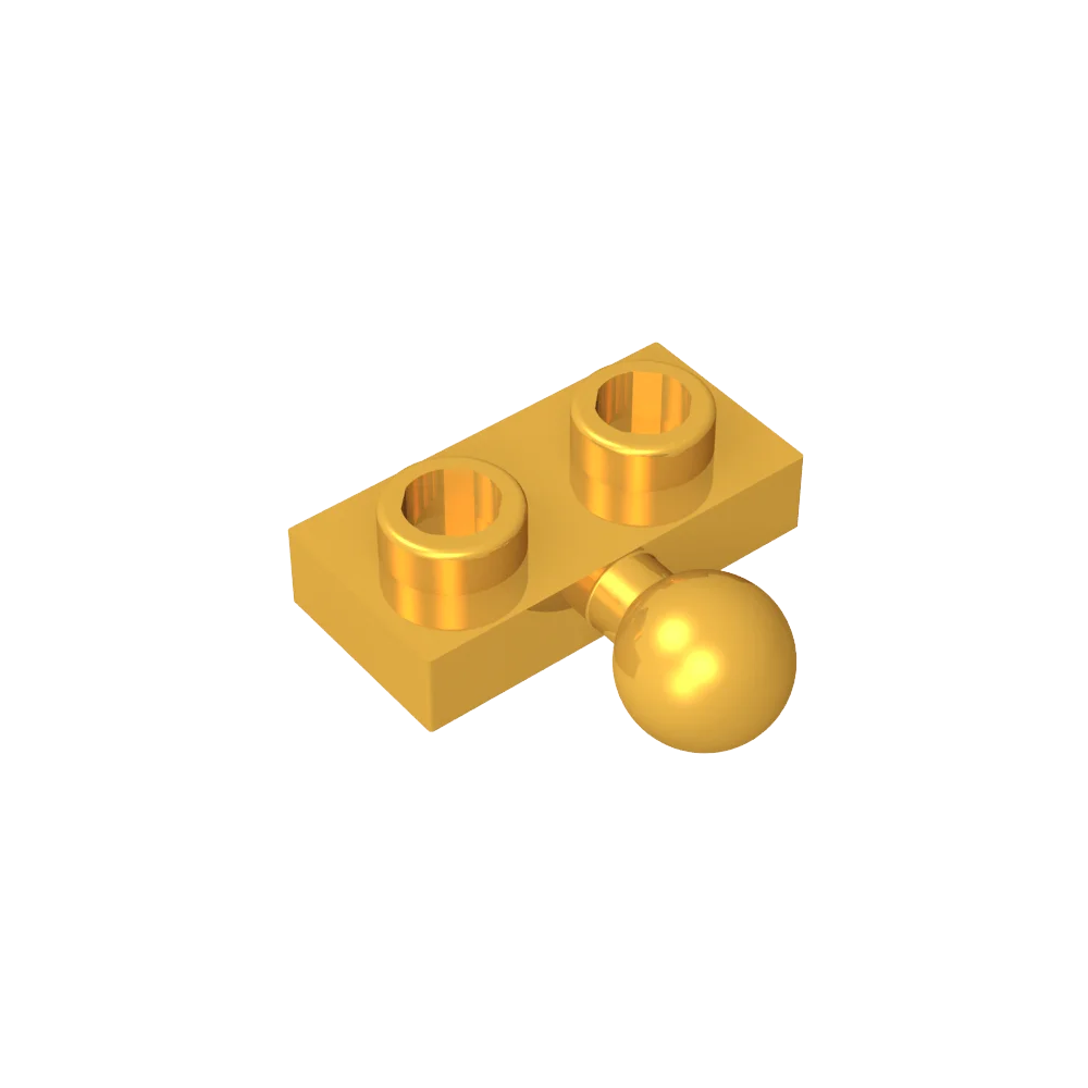 Plate, Modified 1 x 2 with Tow Ball on Side | Gobricks Building Block additional angle