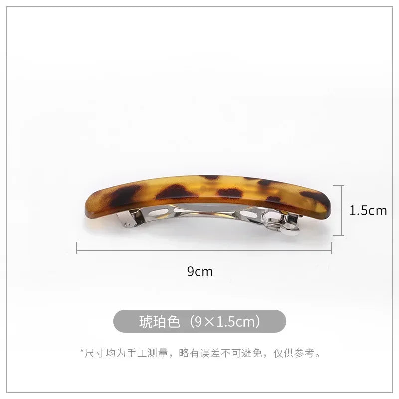 Frosted Back of The Head Hair Clips Headdress Female Lady Simple Large Hair Clip Spring Clip Hair Styling Hairpin Korean Fashion