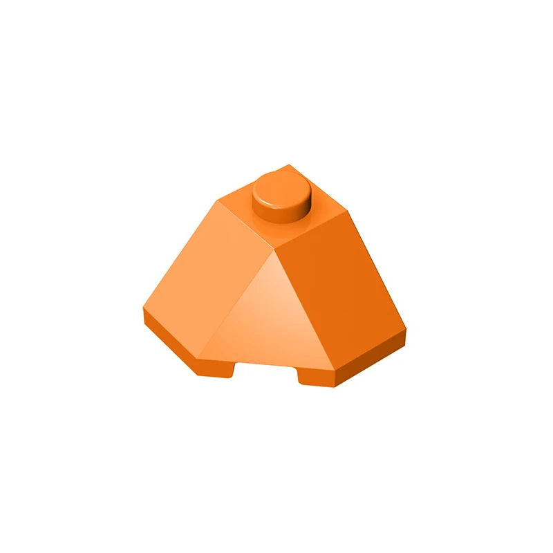 ROOF TILE 2x2x1 45 Degree Bottom | Compatible Building Block for Creative DIY detail view
