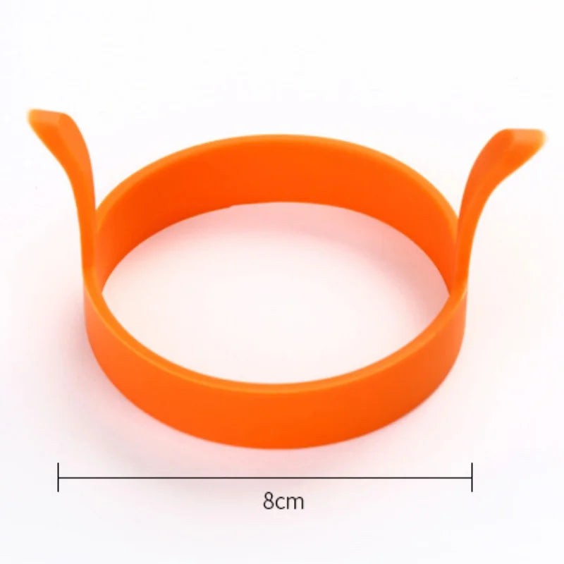 Silicone Egg and Pancake Ring Mold | Nonstick Round Cooking Tool additional angle