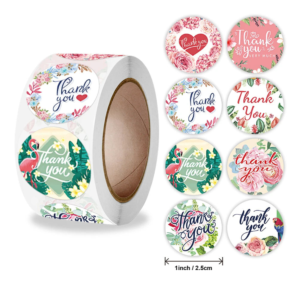 500pcs handmade with Love Stickers Baking label wedding sticker party label decorat additional angle
