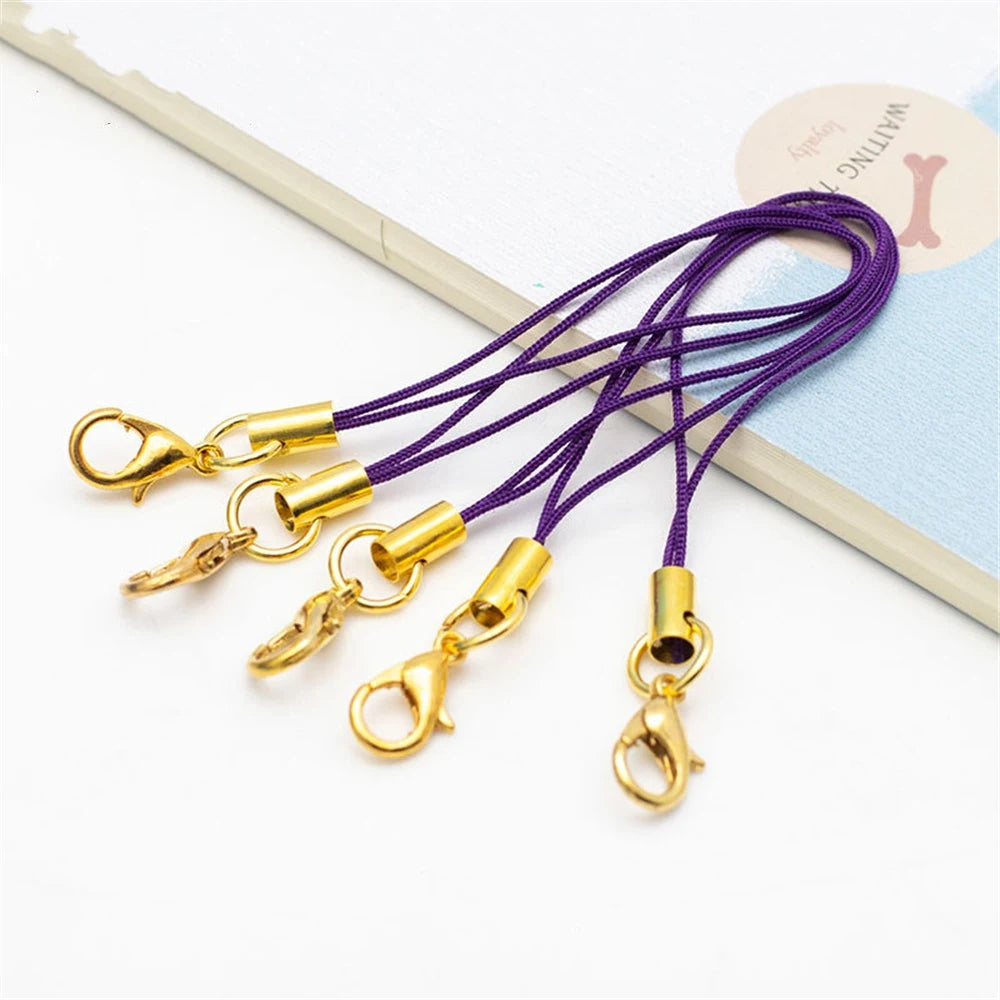 50pcs Cell Phone Lanyard Strap String Mobile Hook With Lobster Clasp Ring Keychain Fo lifestyle view