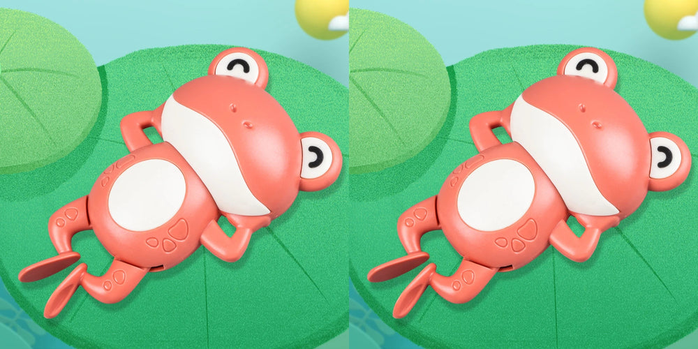 New Bath Toys for Toddlers Chain Clockwork Swim Backstroke Little Frog Baby Bathe C additional angle