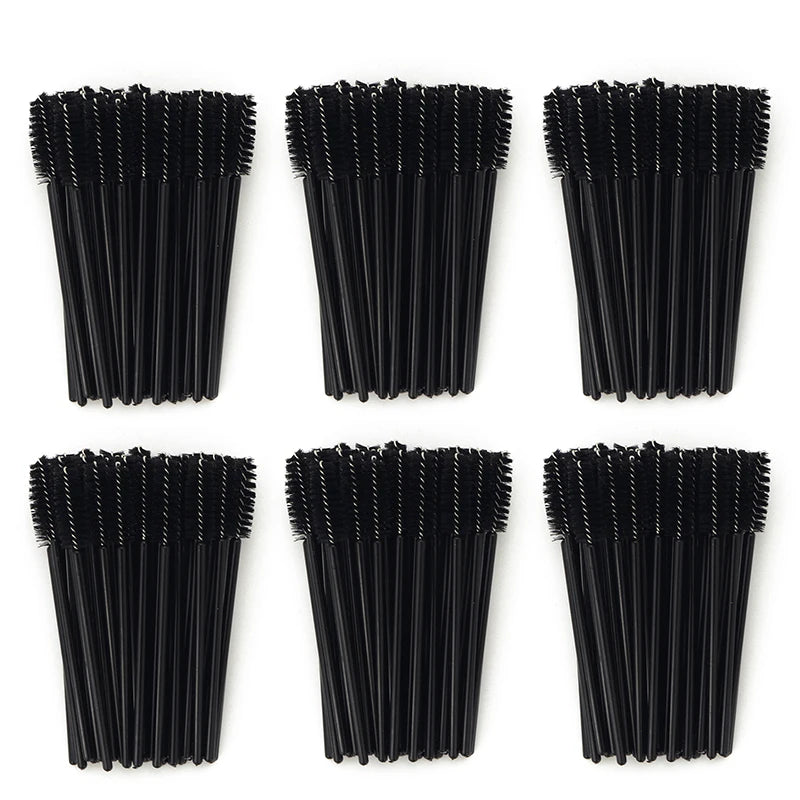 ANNAFRIS 50Pcs Eyelash Brush Soft Head Spiral Crystal Eyebrow Brush Lash Extension additional angle
