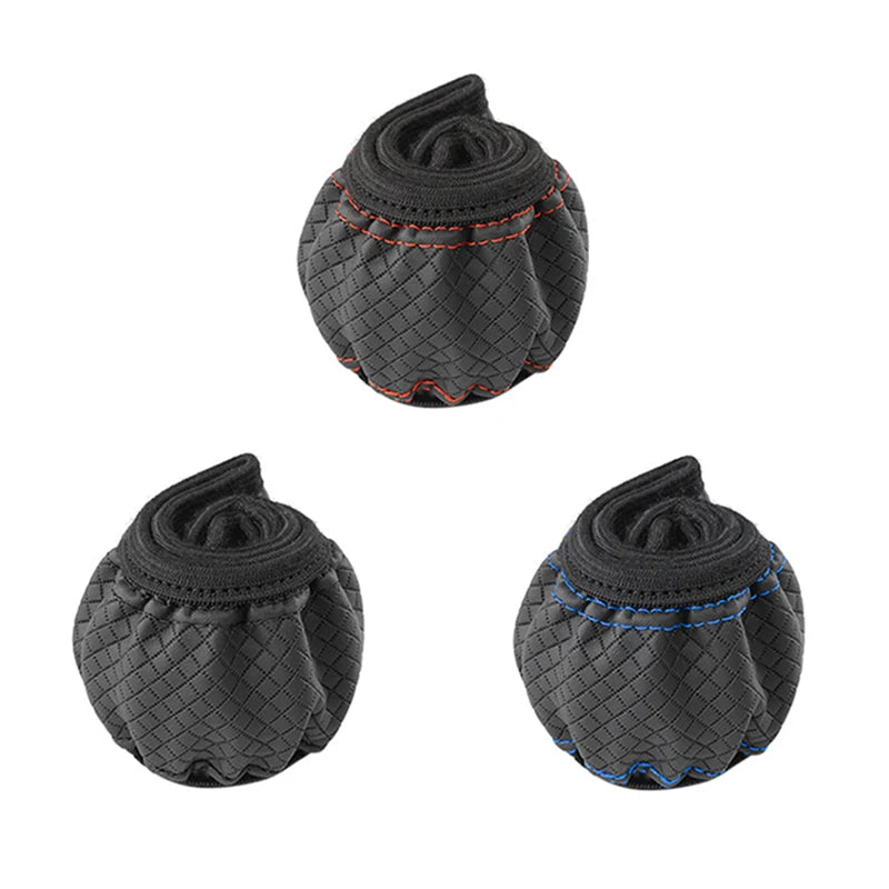 Universal Steering Wheel Cover Microfiber Leather Anti Slip 37-39cm additional angle
