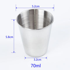 30/70/180/320ML Stainless Steel Mini Cup Drinking Water Coffee Beer Portable Camping alternate view