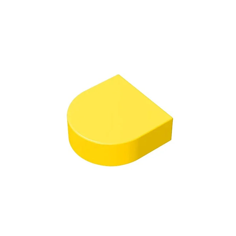 Gobricks Tile Round 1 x 1 Half Circle Extended | Compatible Brick Building Block lifestyle view