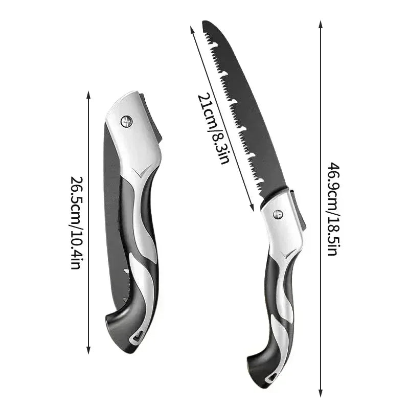 Folding Hand Saw – Portable Pruning and Woodworking Tool
