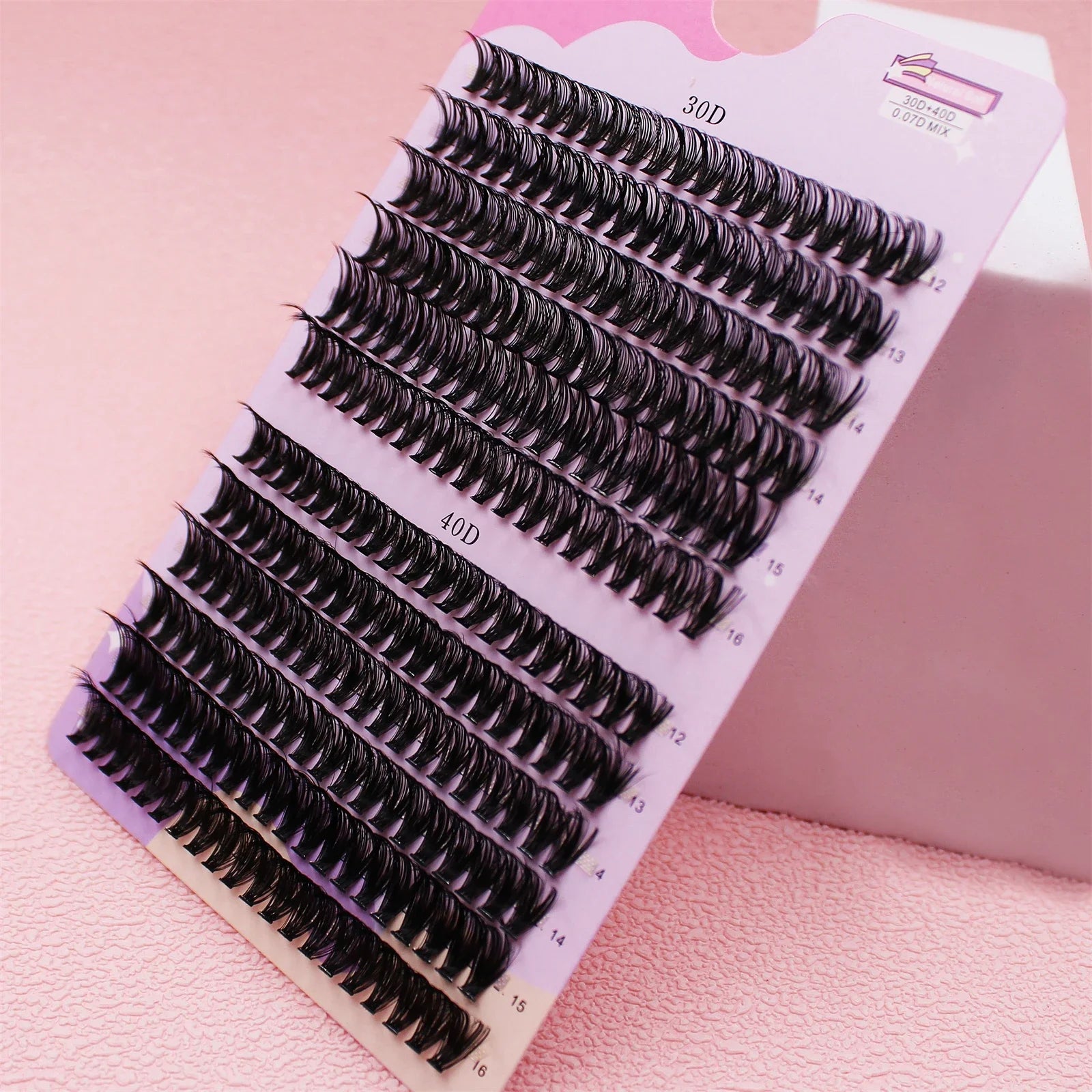 30/40D 12-16mm Mix D Curl Cluster Lashes Individual Lashes Lash Extensions Clusters L alternate view