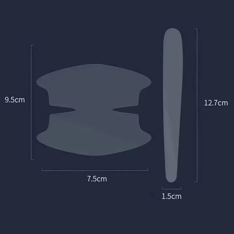 8Pcs Car Door Bowl Anti-scratch Sticker Clear Door Bowl Handle Protection Sticker Paint Surface Film Car Accessories