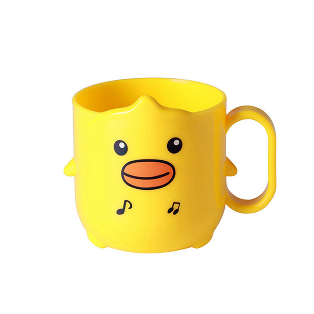 Cartoon Plastic Cup Lightweight And Cute Shatter-Proof Kids Drinking Mug Cup Portable lifestyle view