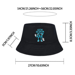 67 Cartoon Printed Kids Bucket Hat | Unisex Sun Hat for Outdoor Play alternate view