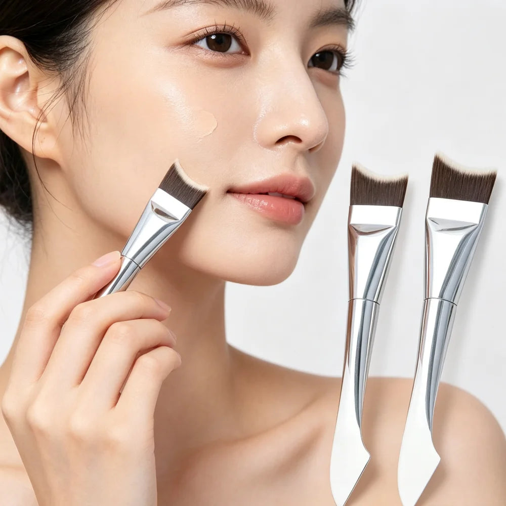 Upgraded Crescent‑Shape Foundation Makeup Brush Ultra‑Thin Smooth Applicator alternate view