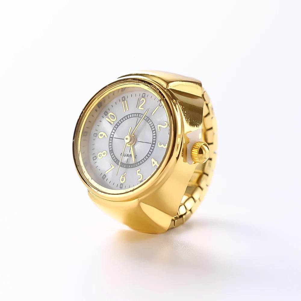 Retro Roman Vintage Punk Finger Watch Ring