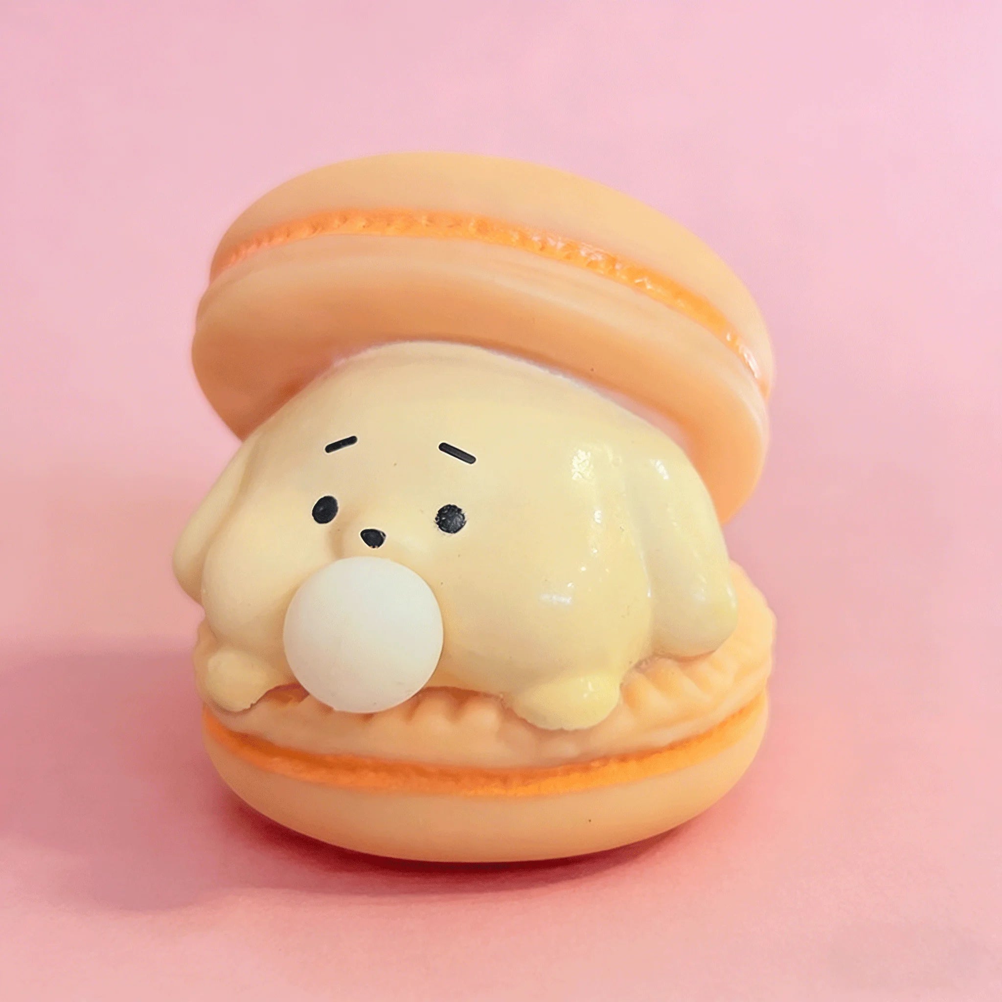 Cute Animal Frog Spitting Bubble Burger Stress Relief Pinch Children's Toys Office Funny detail view