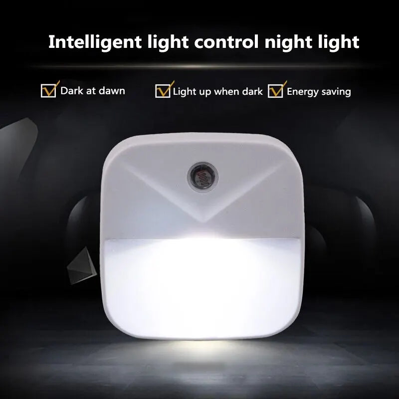 Smart Sensor LED Night Light for Kids and Bedrooms | Auto-On Plug-in Night Light detail view