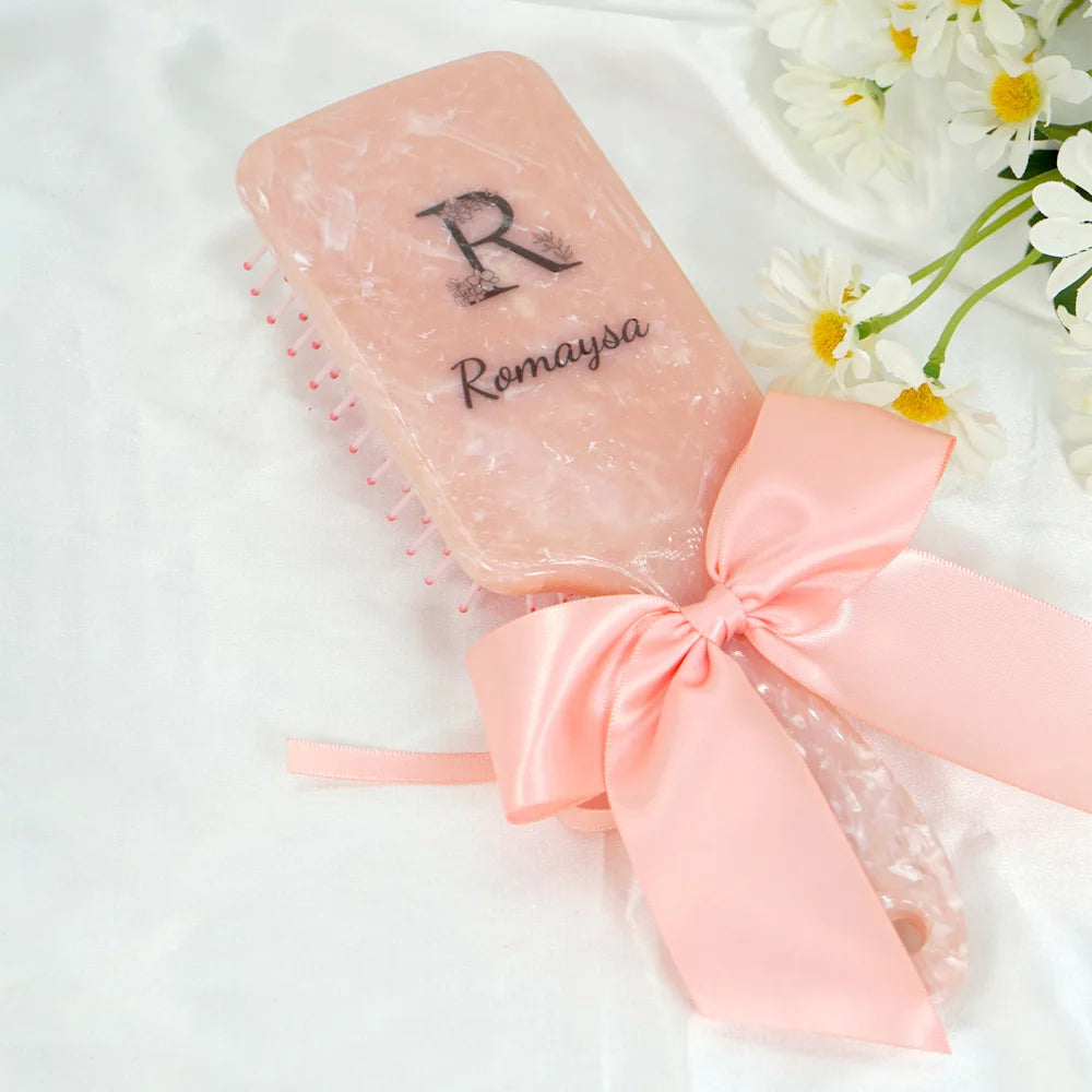 1pc Customized Personalized Hair Brush Engraved Name Scalp Massage Airbag Hairbrush H alternate view